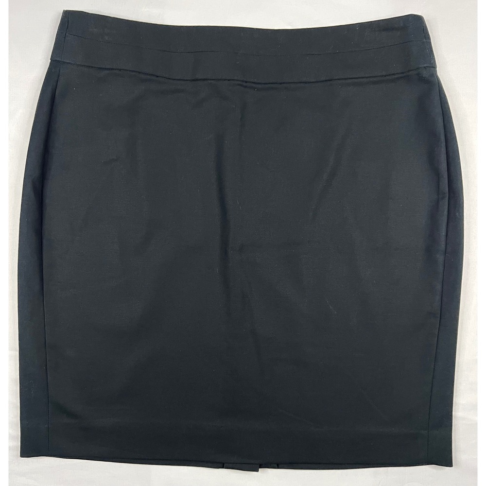 Banana Republic Skinny Pencil Skirt Black Petite 4P Cotton Blend New With Tags